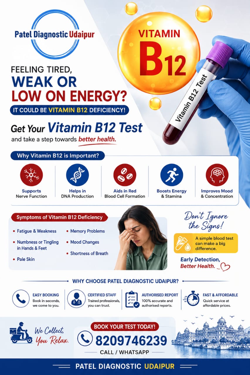 Vitamin B12 Test and Pathology Facility in Udaipur